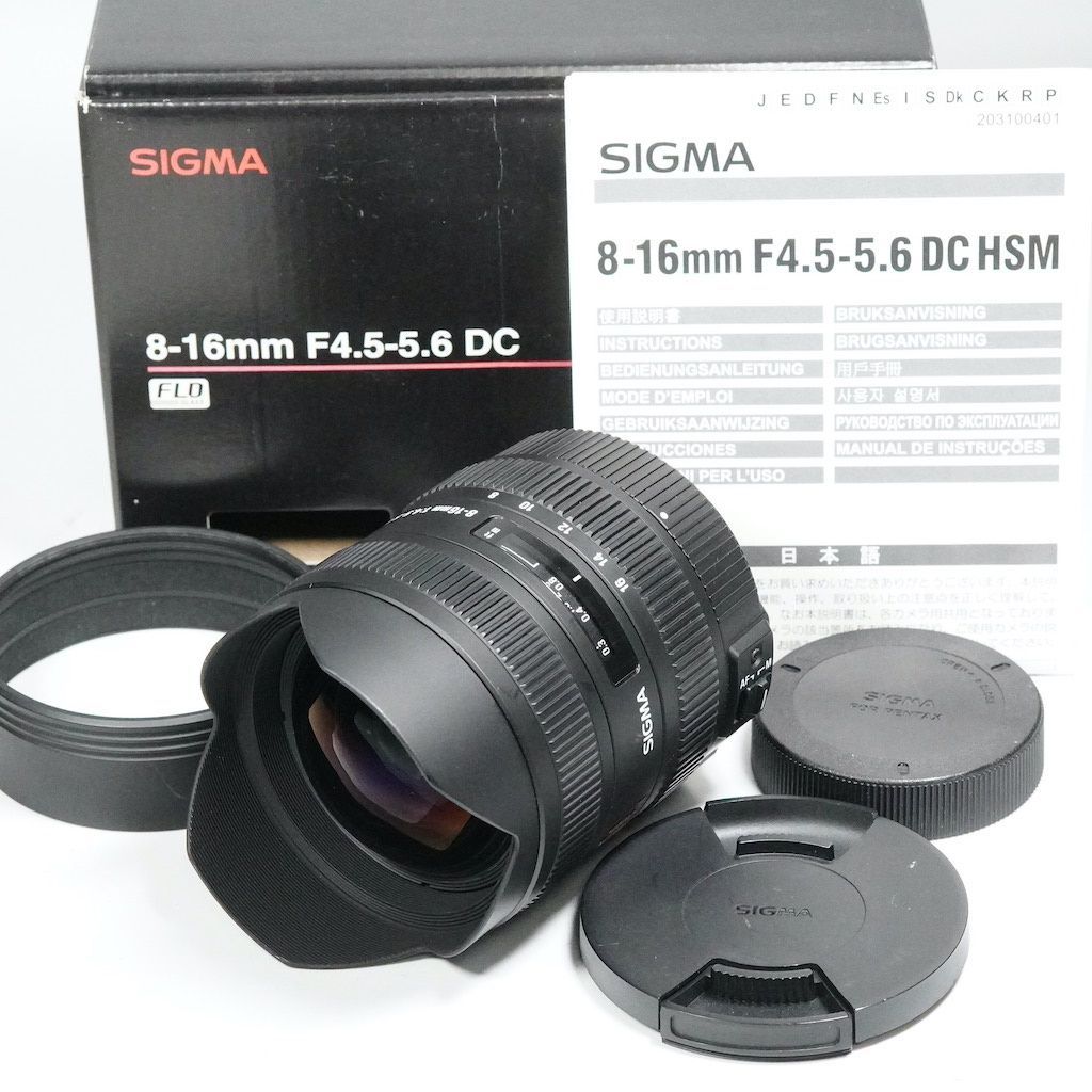 SIGMA AF 8-16mm F4.5-5.6 DC HSM ペンタックス 元箱 返金保証 2387