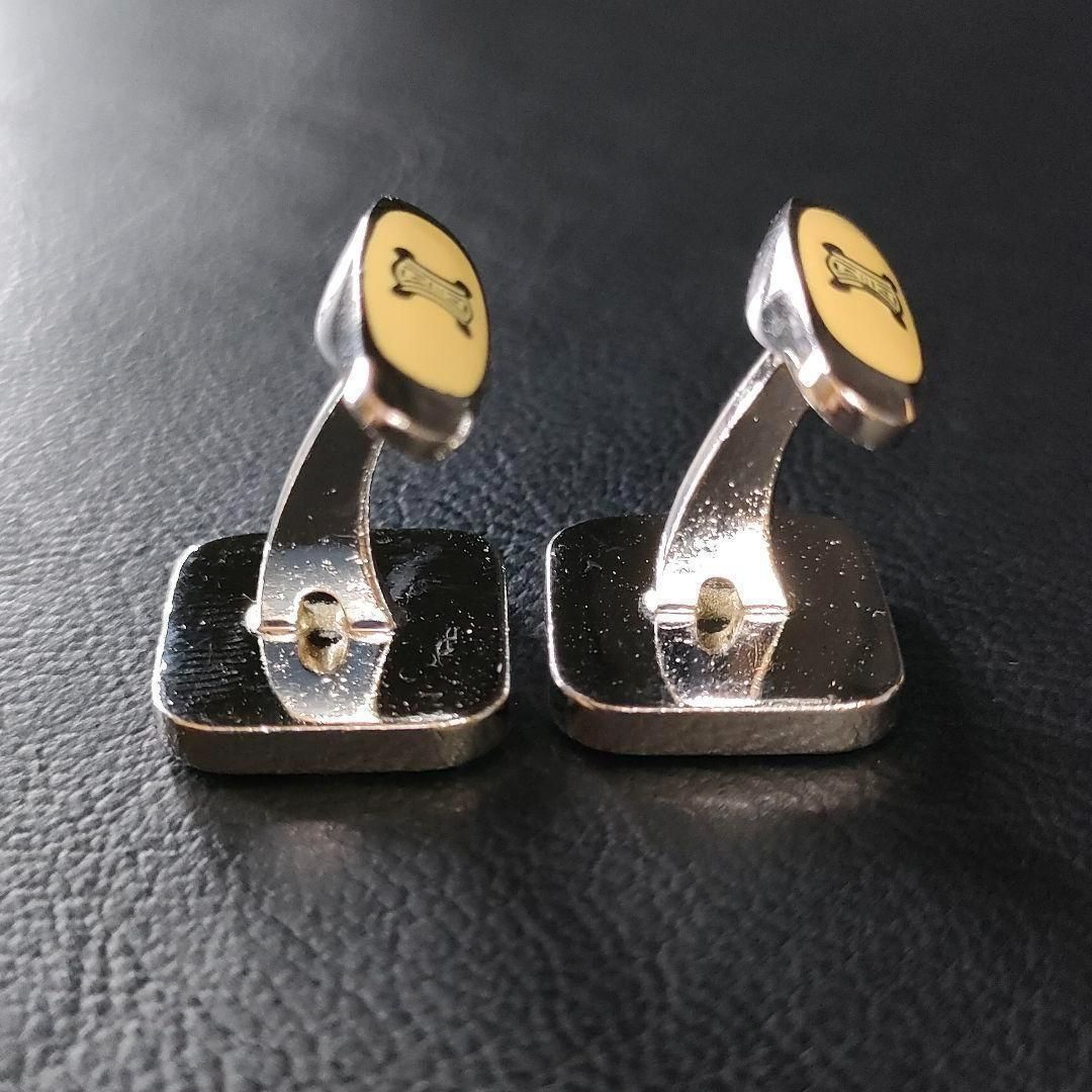 719-20 希少 良品 Celine セリーヌ カフス 馬車 マカダム グリーン