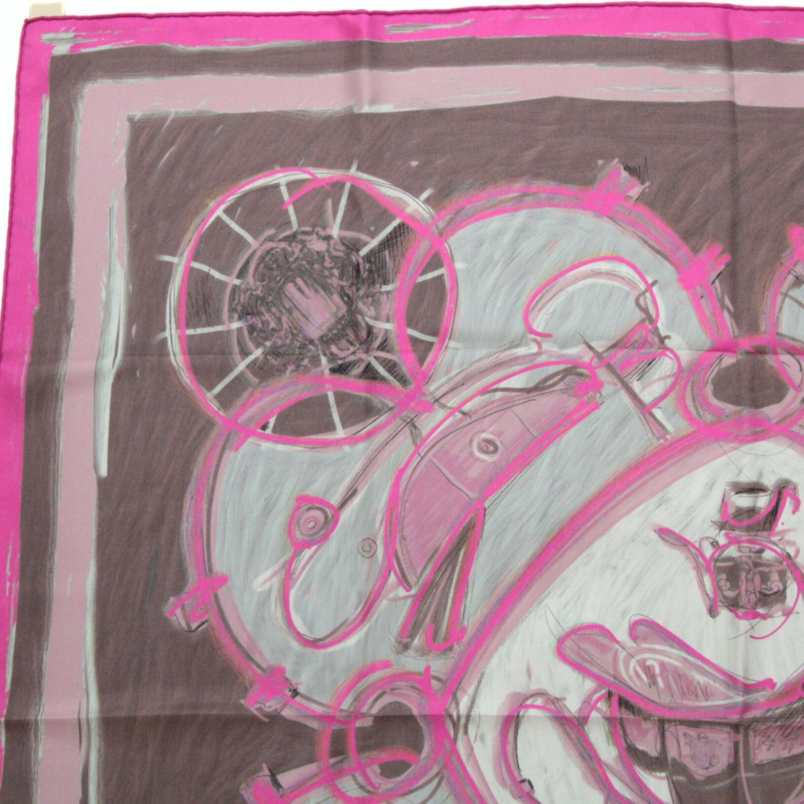 エルメス HERMES カレ90 SPRINGS ニュースプリング 大判スカーフ シルク100％ 72237