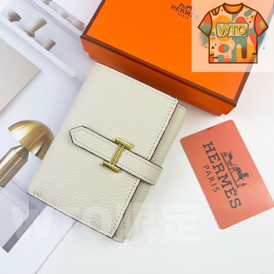 Hermes Bearn ミニ財布 エプソムレザー ゴールドHロック付き コンパクトデザイン