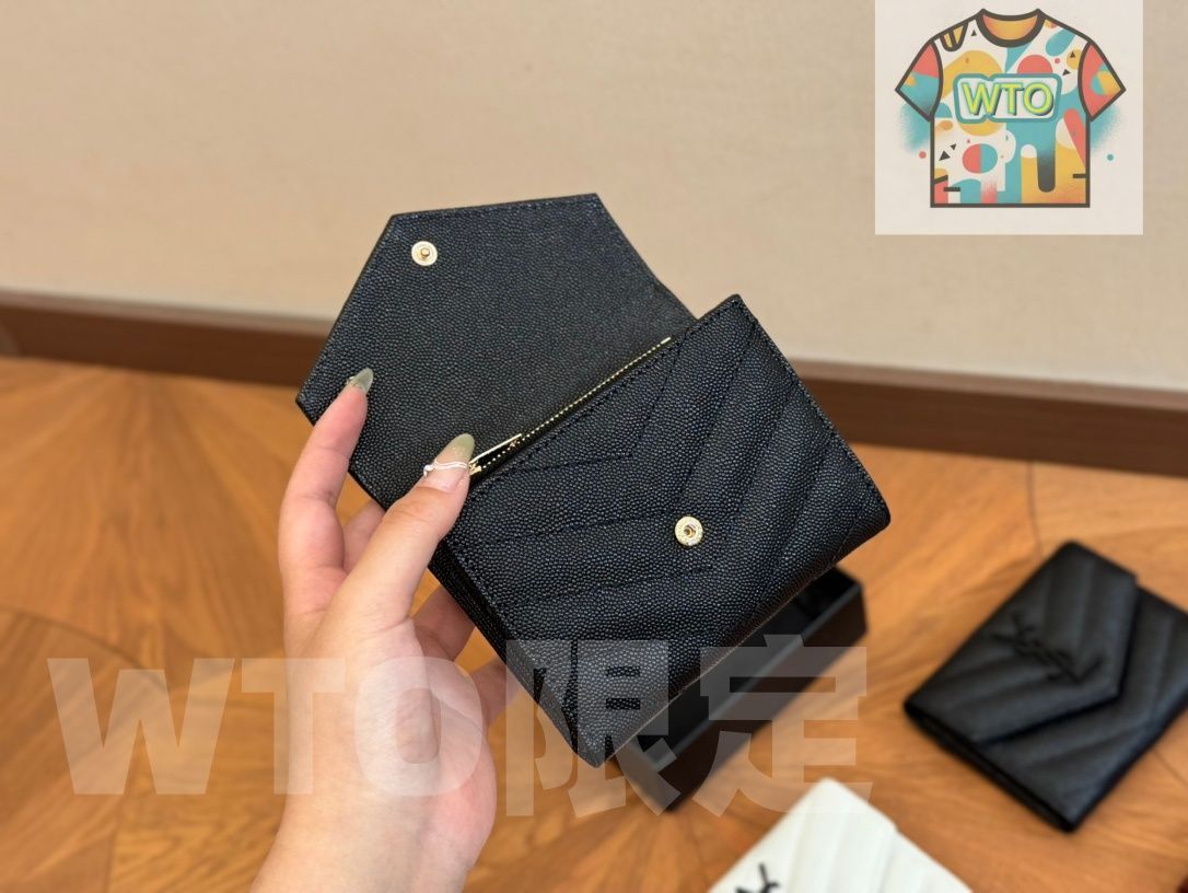 キャビアレザー ミディアムウォレット