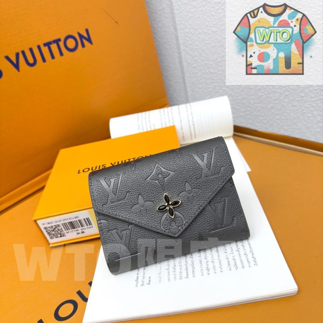 WTO通販 ルイ ヴィトン ポルトフィーユ リサ モノグラム エンプレイントレザー コンパクトウォレット -WTO輸入-XMW70