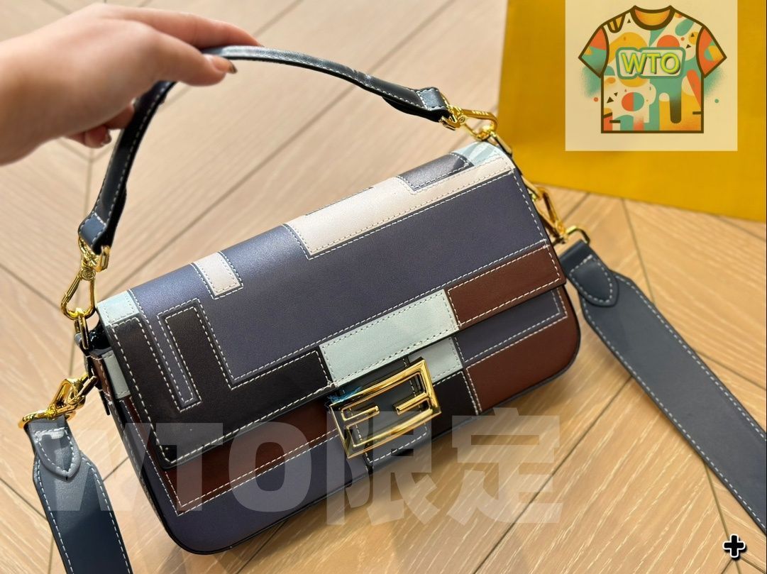 タグ付 WTO通販 フェンディ バゲット ミディアムサイズ 25×13cm レザーバージョン チャーム付き -WTO輸入-ECU90 プライド