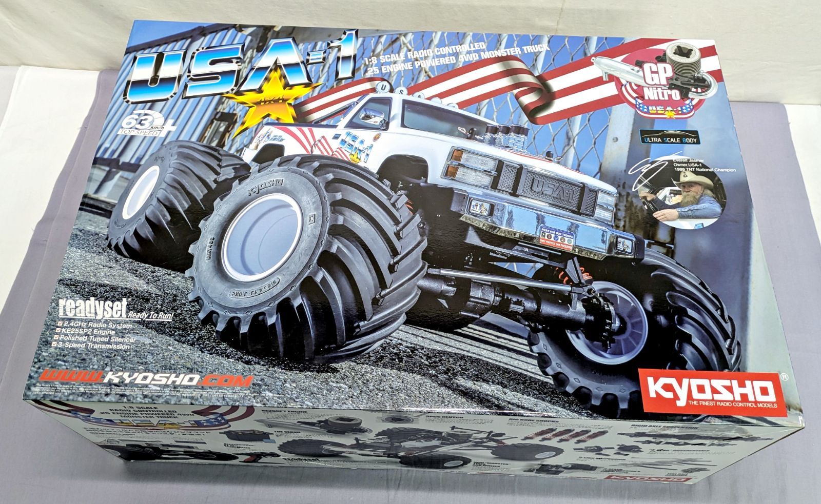 未開封品】KYOSHO 京商 1/8RC 25エンジン モンスタートラック USA-1