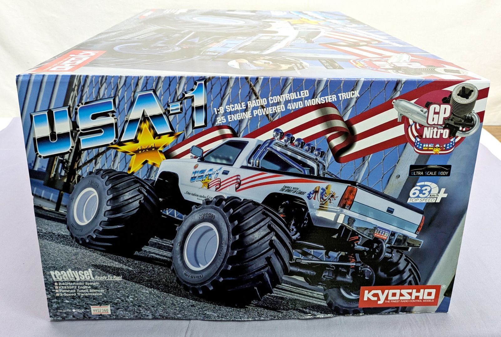 未開封品】KYOSHO 京商 1/8RC 25エンジン モンスタートラック USA-1
