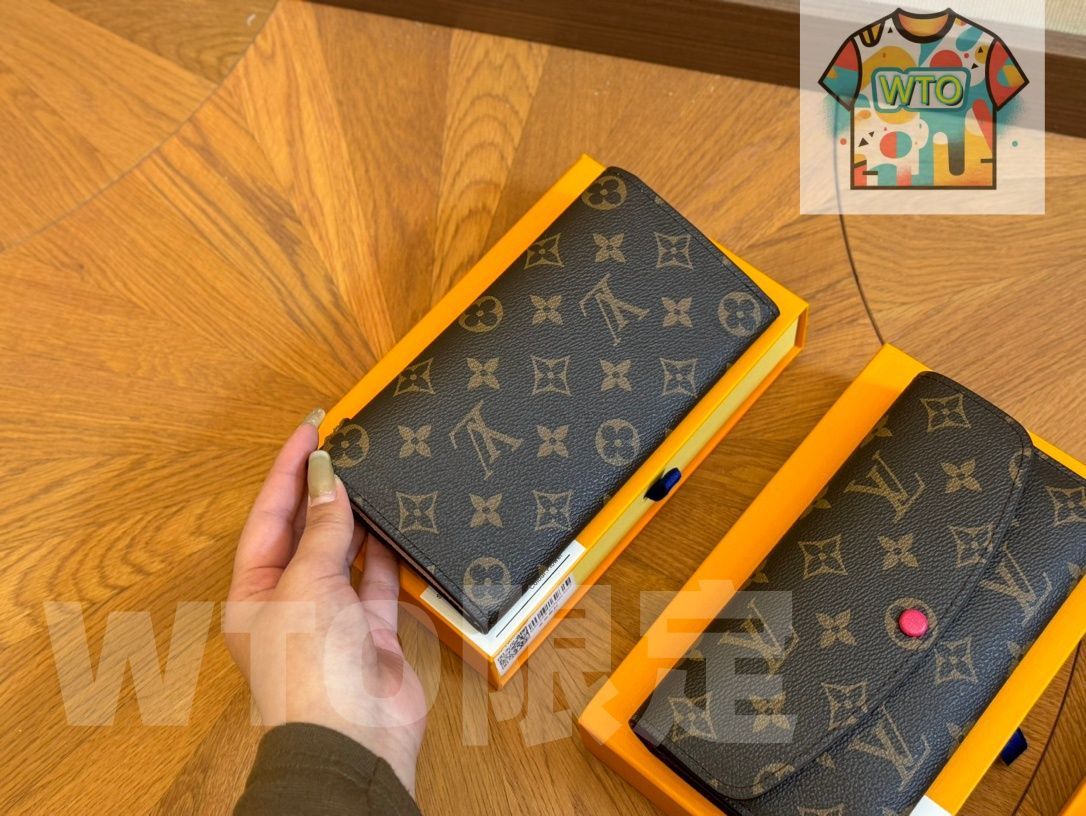  WTO通販 ルイ ヴィトン 豆豆ウォレット コンパクトで実用的 ボックス付き -WTO輸入-WWP 47 二つ折り財布 折り財布