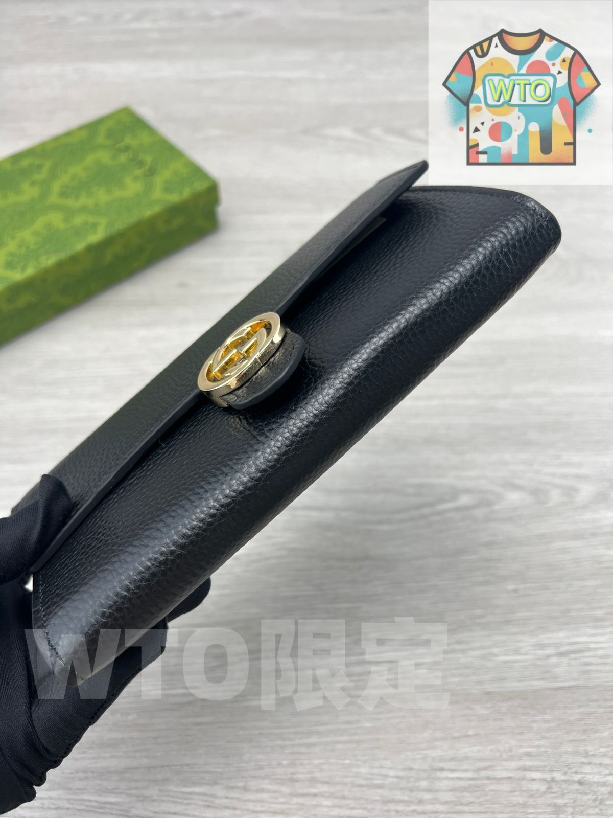 GGスエードレザー ロングウォレット