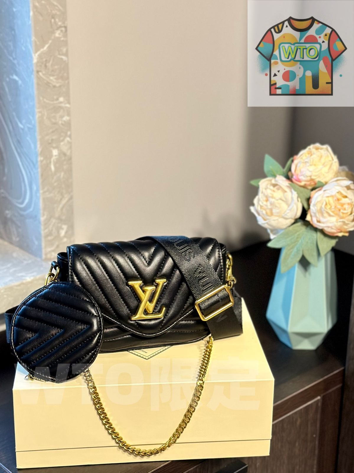 ルイ ヴィトン マルチポシェット ニューウェーブ 21×13×6.5cm 折りたたみボックス付き