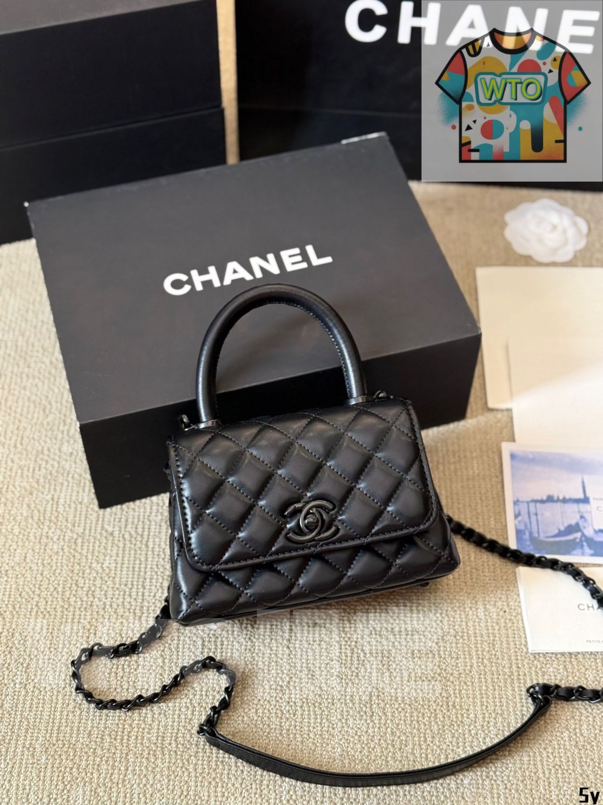 WTO通販 シャネル ココ ハンドル スモールサイズ 20×14cm クラシックデザイン ボックス付き -WTO輸入-NZH09