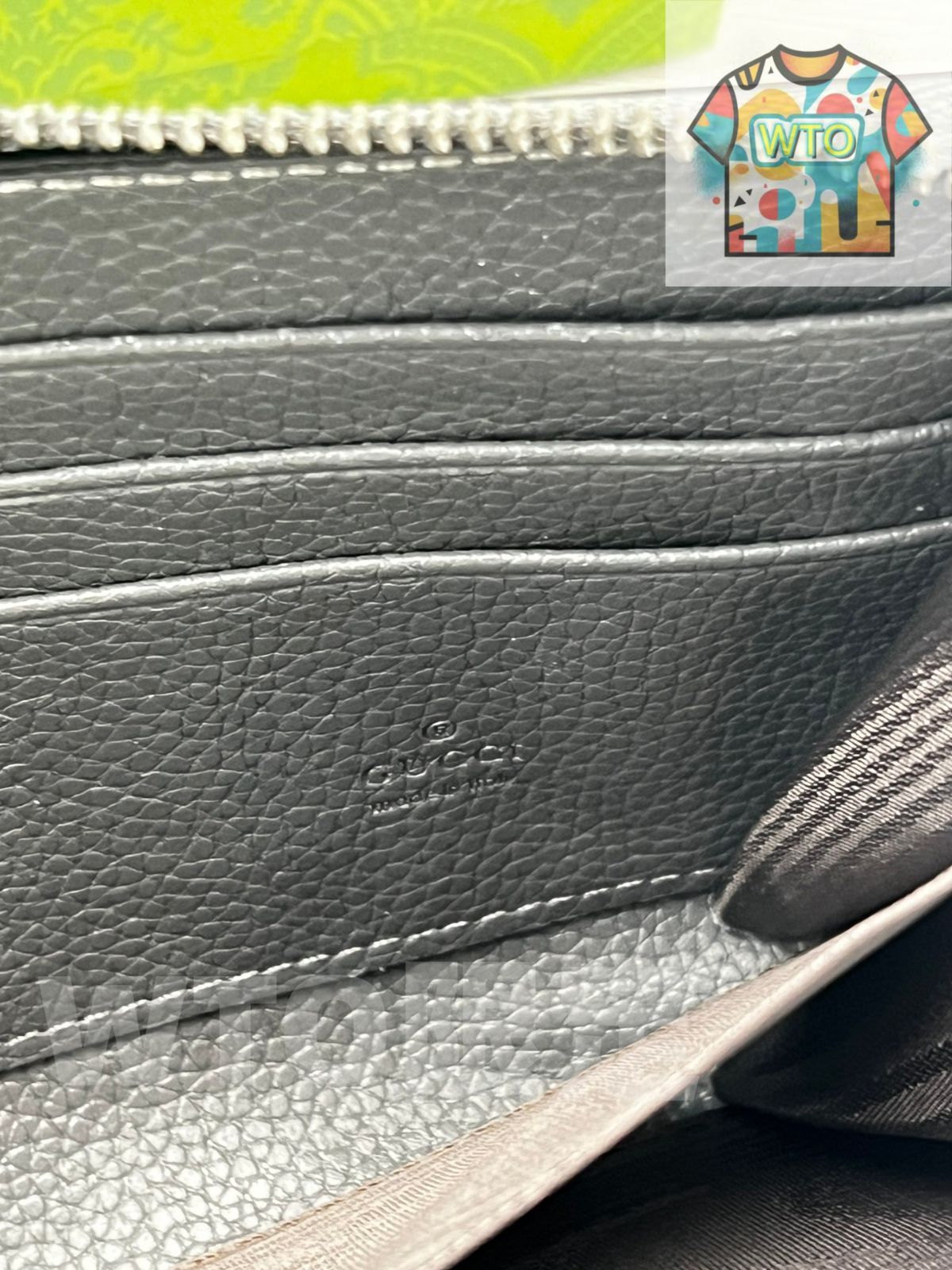 精進した GGシャドウ フルジップウォレット ダークグレー デザイン ファミリアベスト