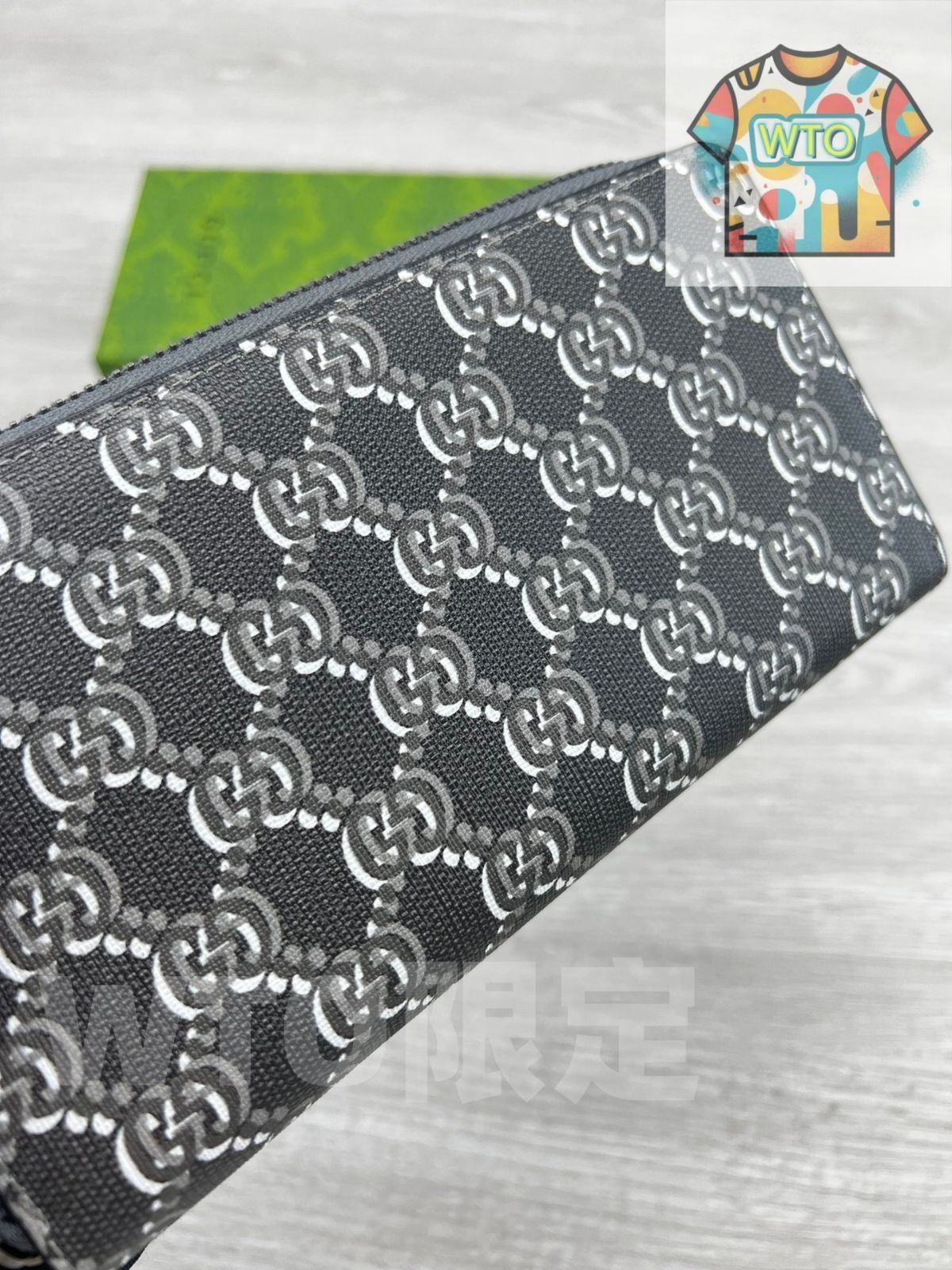 フルジップウォレット ダークグレー