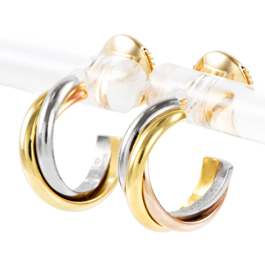 CARTIER カルティエ トリニティ イヤリング ミニモデル ピアス ゴールド