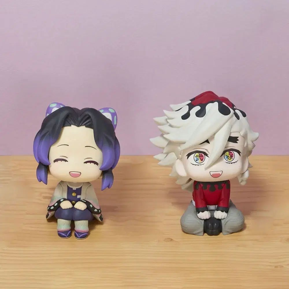 麻の座布団特典含む鬼滅の刃しのぶ童磨るかっぷフィギュア