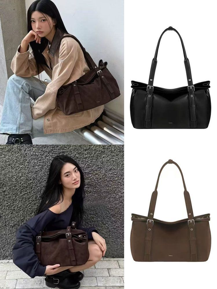 · 2色選択 STANDOIL スタンドオイル VELOW BAG ミディアム バッグ ショルダーバッグバッグ 韓国ファッション レディース