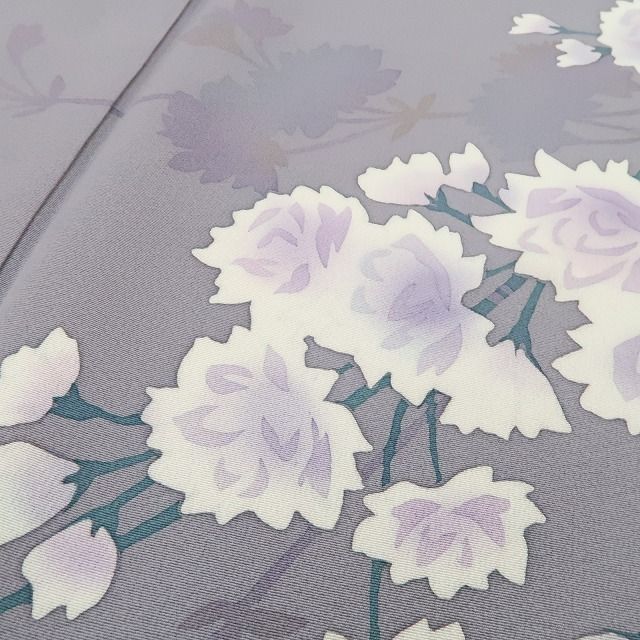 新品 唐花 着物 正絹“花の枝垂れに歩みを止めれば”仕付け糸付 訪問着 5275 ❁tomihisa❁新品 唐花 着物 正絹“花の枝垂れに歩みを止めれば微かに