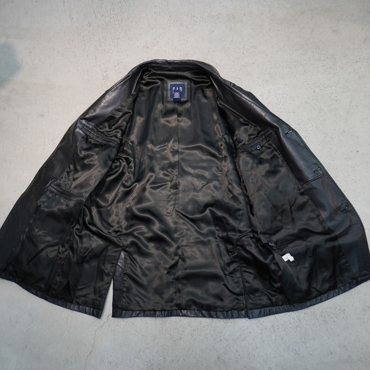 希少 00S OLD GAP オールド ギャップ レザー テーラード ジャケット