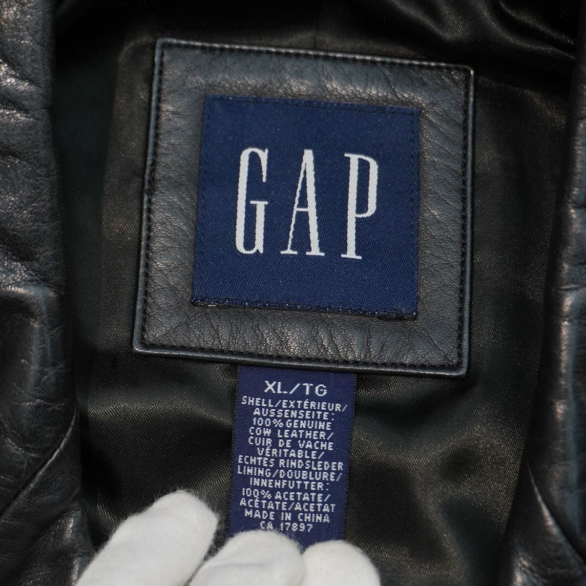 希少 00S OLD GAP オールド ギャップ レザー テーラード ジャケット
