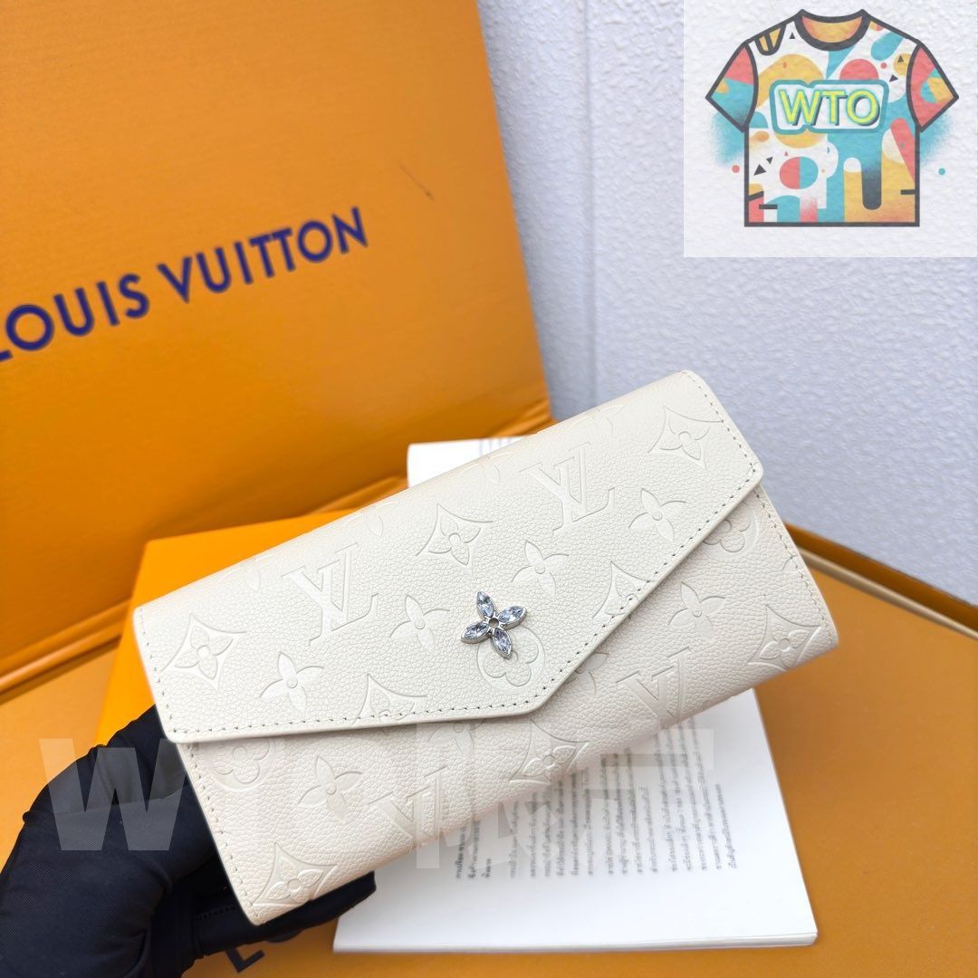 WTO通販 ルイヴィトン LV ポルトフィーユ リサ モノグラムエンプレイントレザー コンパクトウォレット -WTO輸入-FWU 59