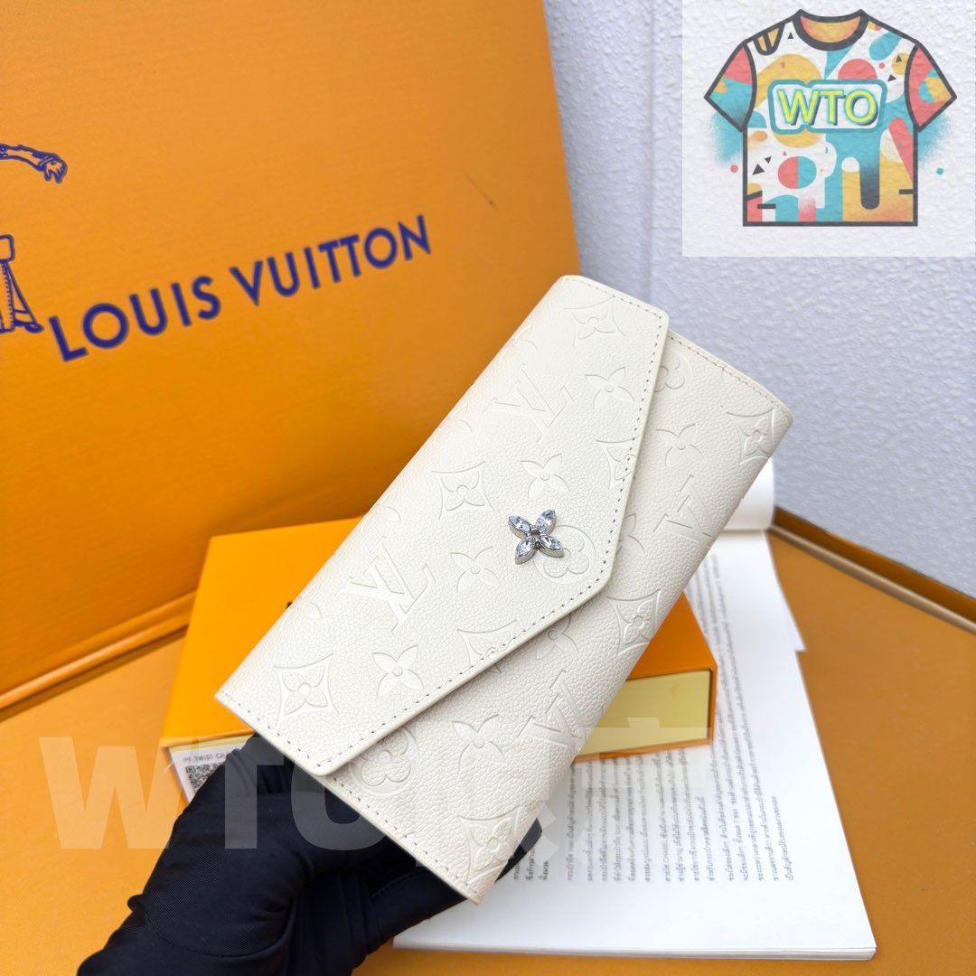 WTO通販 ルイヴィトン LV ポルトフィーユ リサ モノグラムエンプレイントレザー コンパクトウォレット -WTO輸入-FWU59