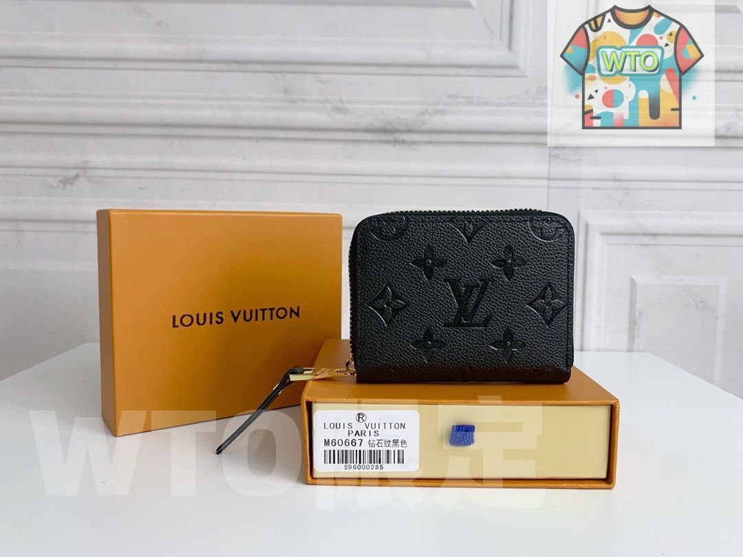 WTO通販 ダイヤモンドエンボス ジップコインケース ×1 cm コンパクトデザイン -WTO輸入-ZWU 48