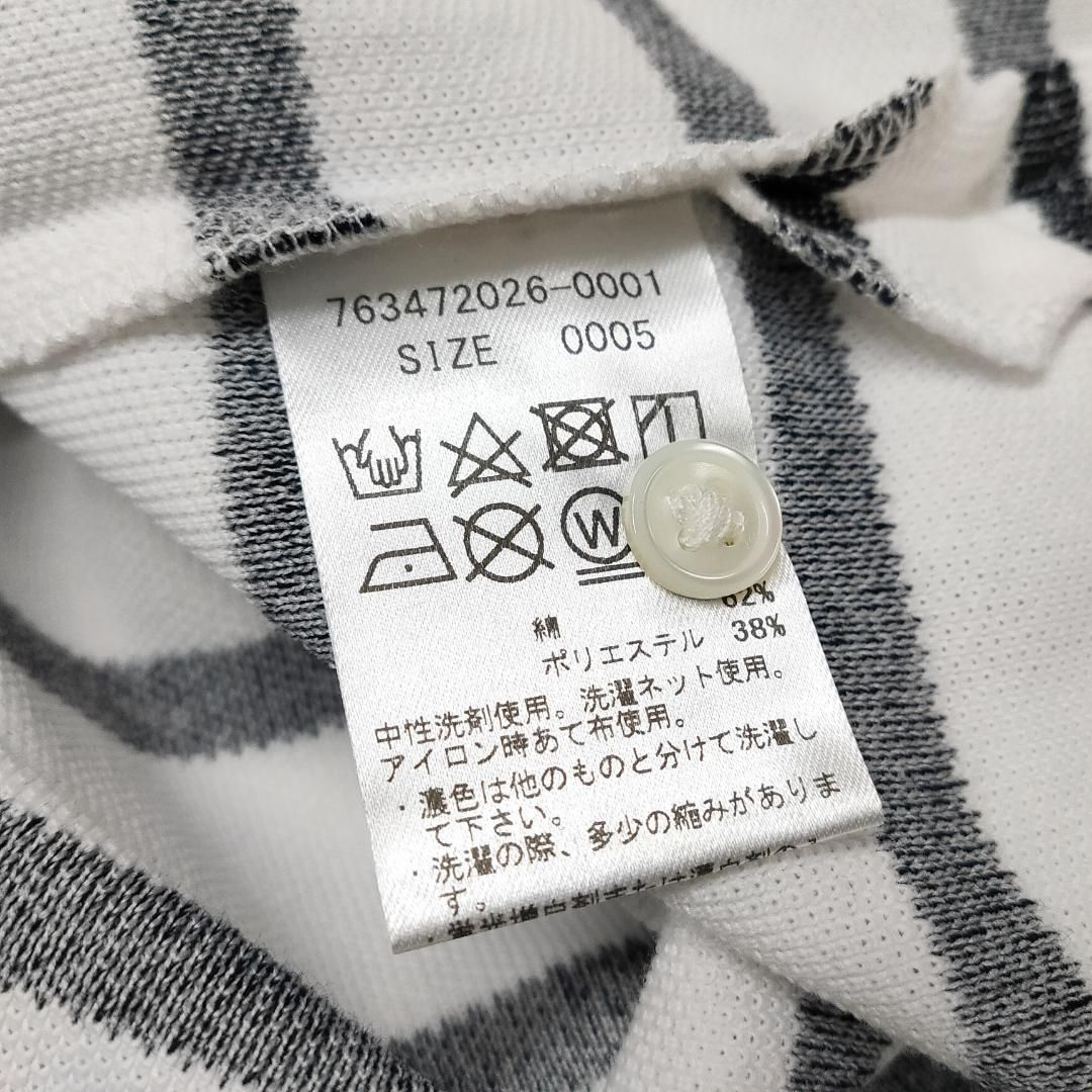 新品 未使用 DEVEREUX GOLF クラシック ボーダー ポロシャツ ホワイト