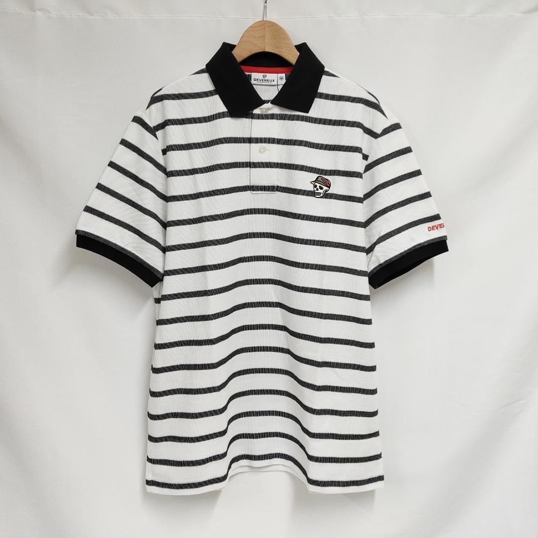 ○★新品 未使用 DEVEREUX GOLF クラシック ボーダー ポロシャツ 新品 未使用 DEVEREUX GOLF クラシック ボーダー ポロシャツ ホワイト