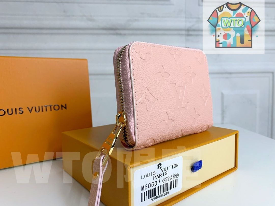 WTO通販 ダイヤモンドエンボス ジップコインケース 11×8×1cm コンパクトデザイン -WTO輸入-KQL03