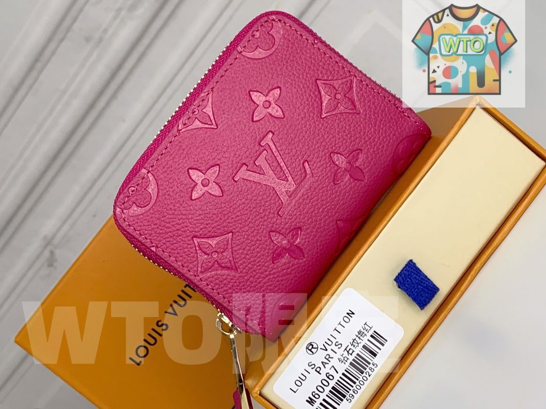 ダイヤモンドエンボス ジップコインケース