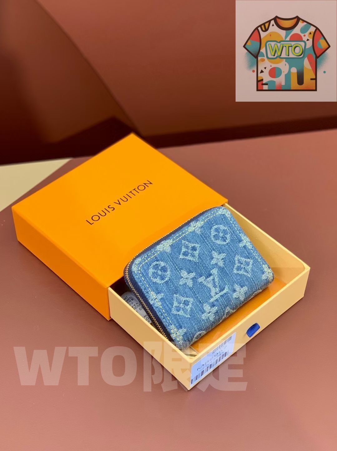 WTO通販 ルイヴィトン LV ジッピー コインケース モノグラムデニム 11×8.5×2cm -WTO輸入-DLX02