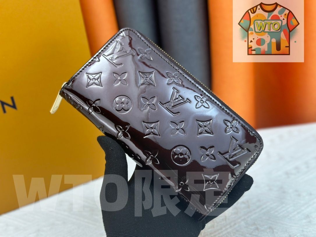 WTO通販 ルイヴィトン LV ジッピー ラウンドファスナーウォレット 19×10cm 漆皮光面エンボス -WTO輸入-GFO21