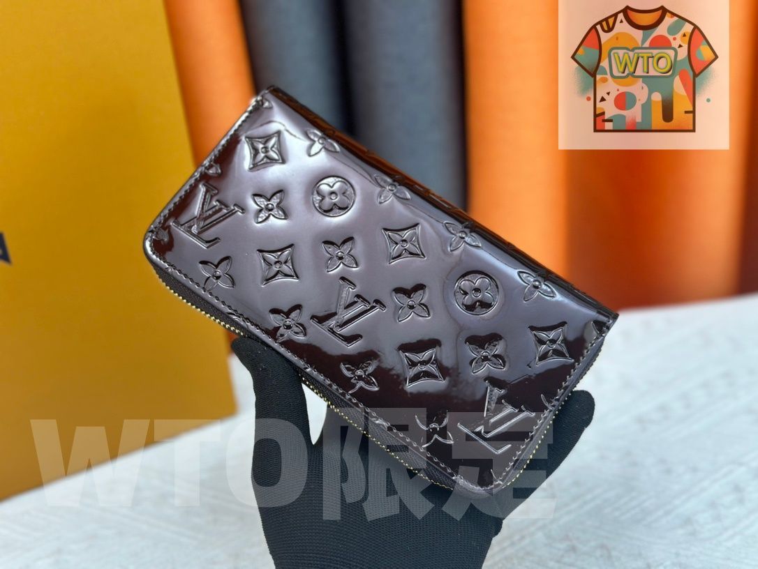WTO通販 ルイヴィトン LV ジッピー ラウンドファスナーウォレット 19×10cm 漆皮光面エンボス -WTO輸入-GFO21