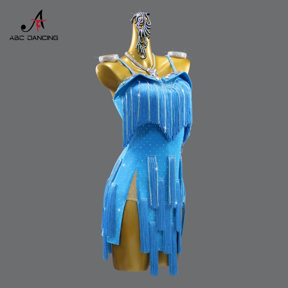 感 社交ダンス ドレス レディース 競技用 ステージ 舞台衣装 発表会 ダンスウェア ラテン サンバ ルンバ チャチャ ワルツ タンゴ モダンダンス パーティー 演出服 フラメンコ ベリーダンス フォーマルドレス P-86