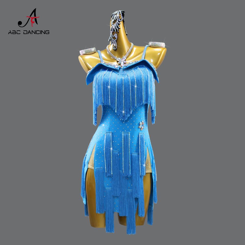 感 社交ダンス ドレス レディース 競技用 ステージ 舞台衣装 発表会 ダンスウェア ラテン サンバ ルンバ チャチャ ワルツ タンゴ モダンダンス パーティー 演出服 フラメンコ ベリーダンス フォーマルドレス P-86