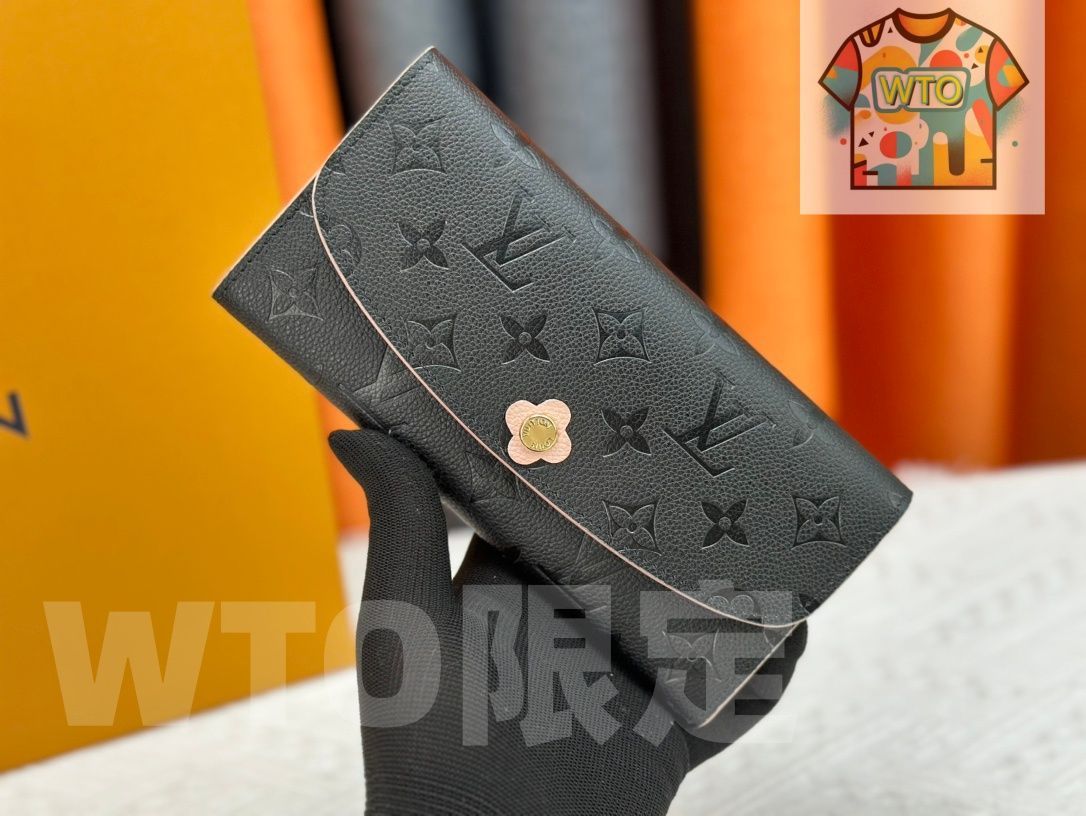 WTO通販 ルイヴィトン LV Louis Vuitton Emilie ウォレット 19×10×2cm ブルーミングフラワー -WTO輸入-XGQ34