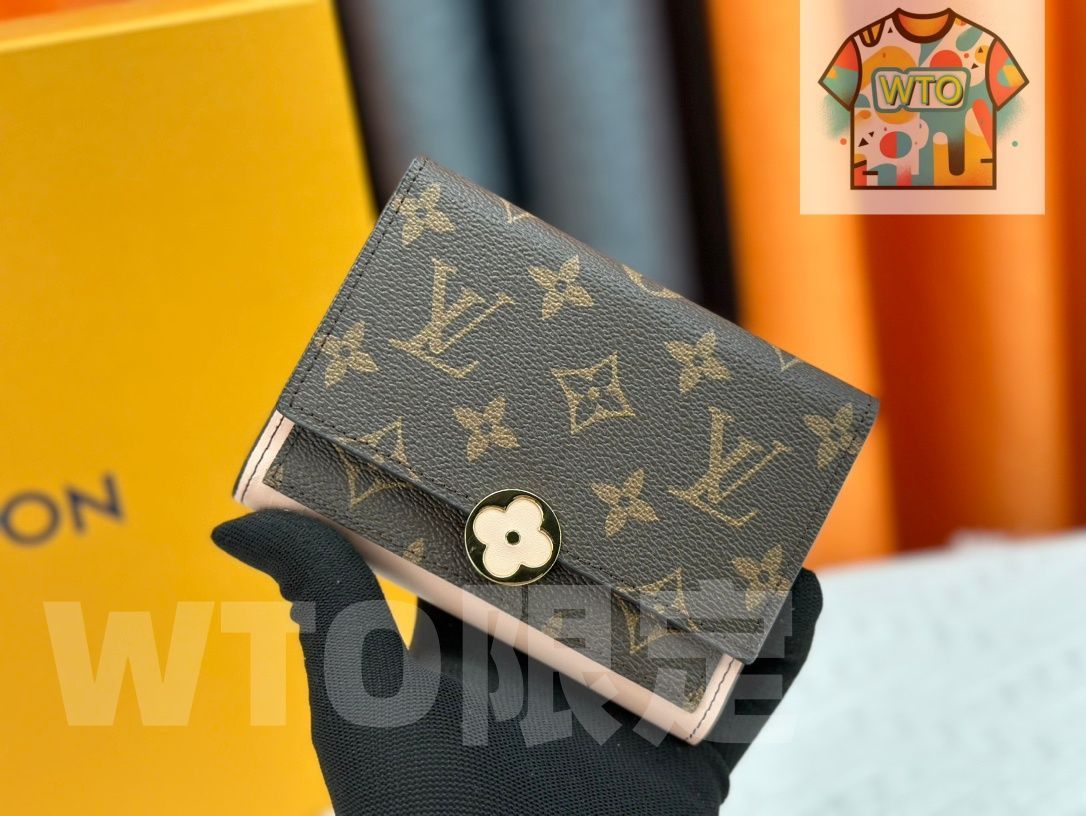 WTO通販 ルイヴィトン LV Louis Vuitton ショートウォレット 13.5×10×3cm モノグラムキャンバス -WTO輸入-JJS66