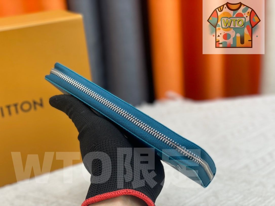  WTO通販 ルイヴィトン LV Louis Vuitton メンズ ラウンドファスナーウォレット ダミエグラファイト -WTO輸入-YEL 13 二つ折り財布 折り財布