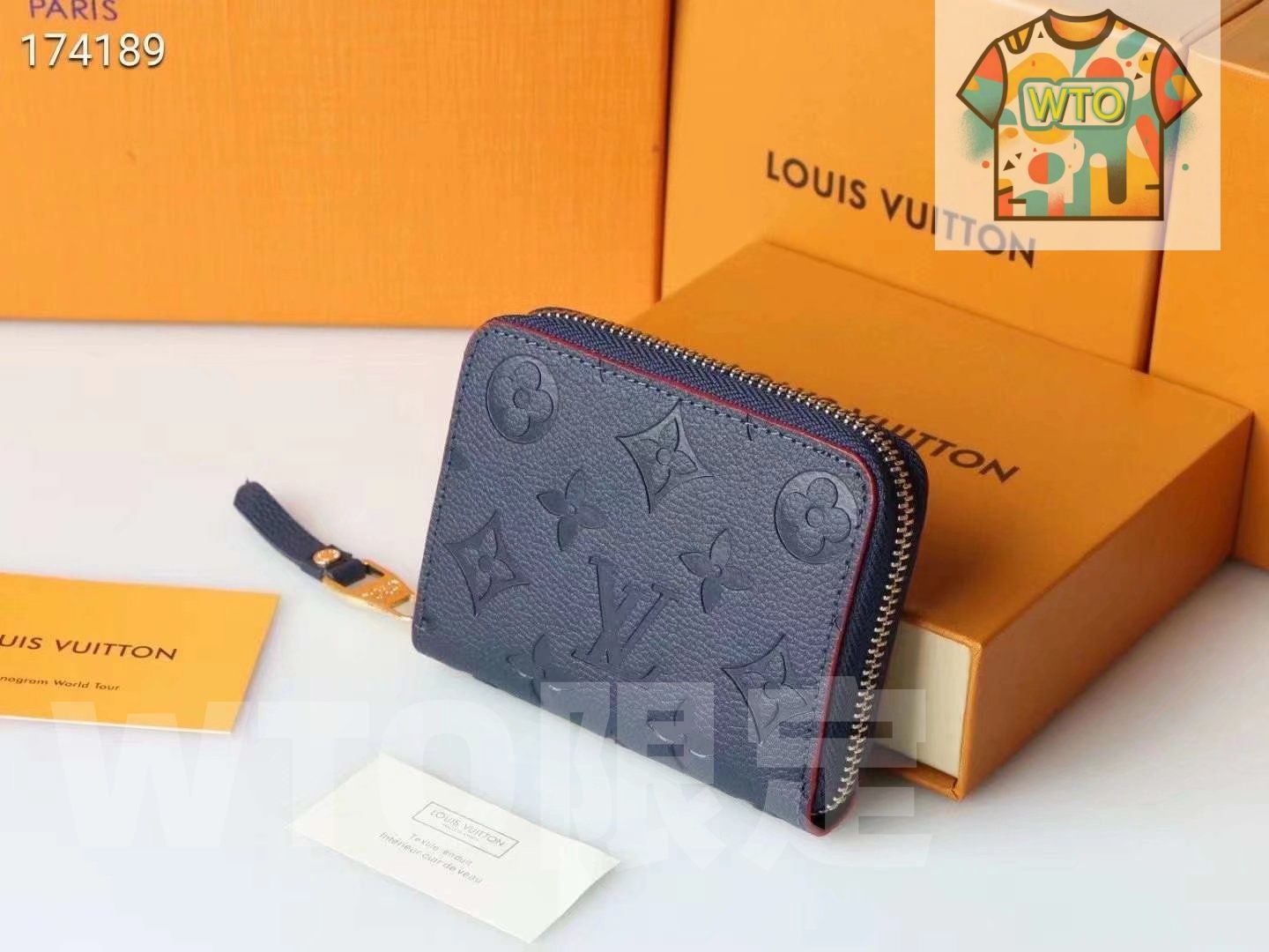 ルイヴィトン LV Louis Vuitton ジッピー コインケース 11×8×1cm ダイヤモンドエンボス