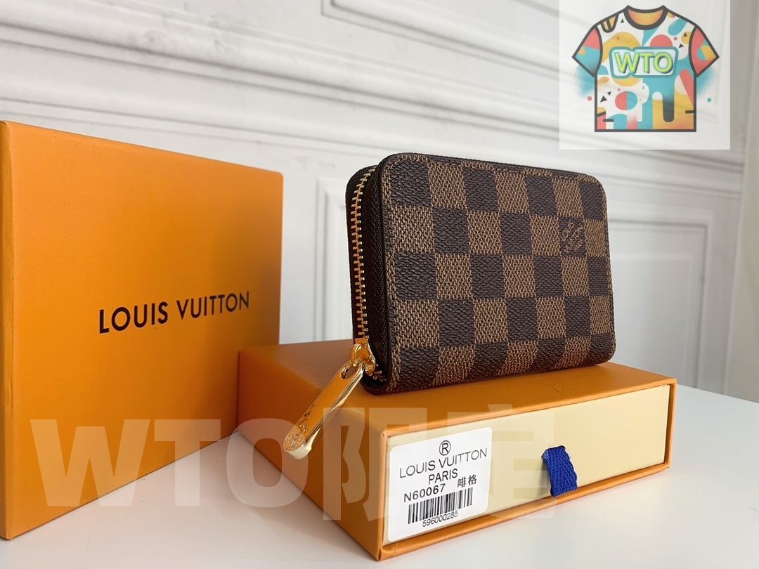 WTO通販 ルイヴィトン LV Louis Vuitton ジッピー コインケース 11×8cm モノグラムエンボス -WTO輸入-EXA58