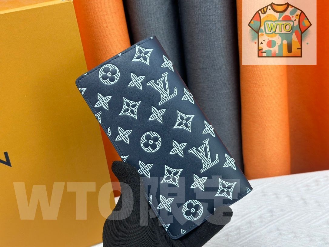 WTO通販 ルイヴィトン LV Louis Vuitton BRAZZA ウォレット ×2 cm モノグラムシャドウレザー -WTO輸入-IPS 53