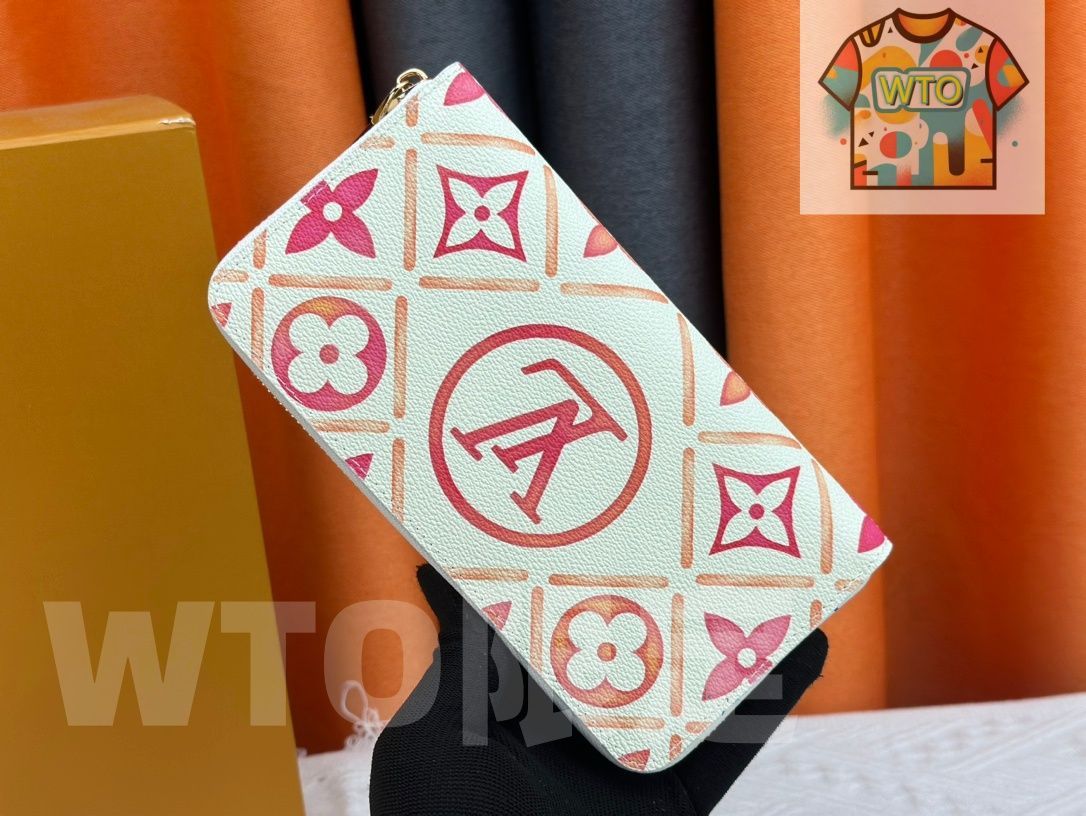 WTO通販 ルイヴィトン LV Louis Vuitton Zippy ウォレット 19×10×1cm モノグラムタイルプリント -WTO輸入-UYH76