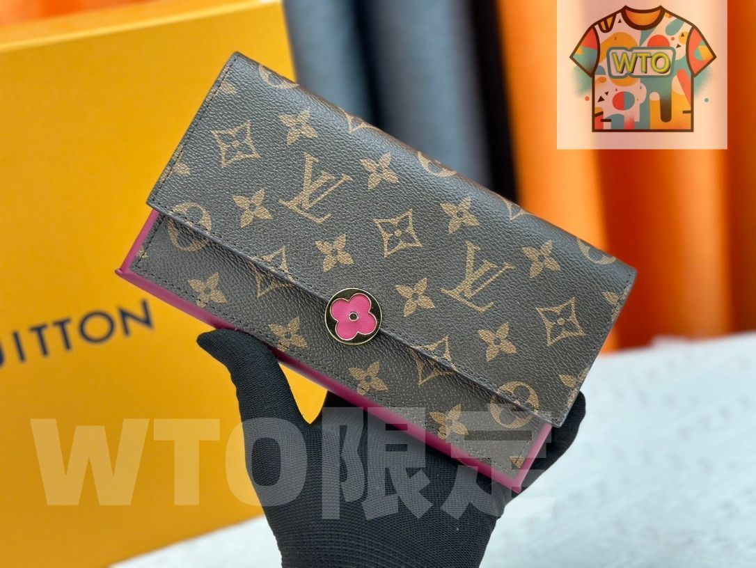 WTO通販 ルイヴィトン LV Louis Vuitton Flore ウォレット モノグラムキャンバス -WTO輸入-OYA86