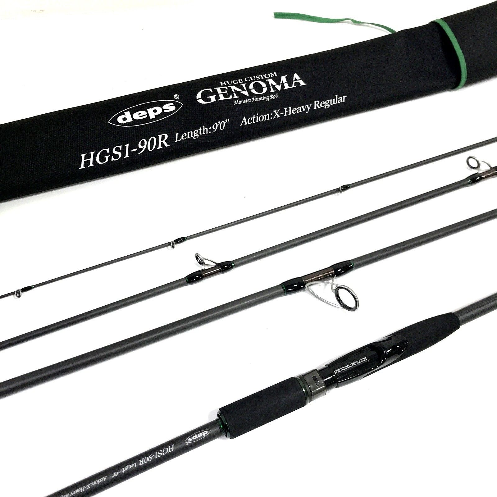 Deps デプス ヒュージカスタム ジェノマ HGS1-90R 釣竿 ロッド バスロッド スピニング 4ピース つり 釣り 釣具 フィッシング TA3674
