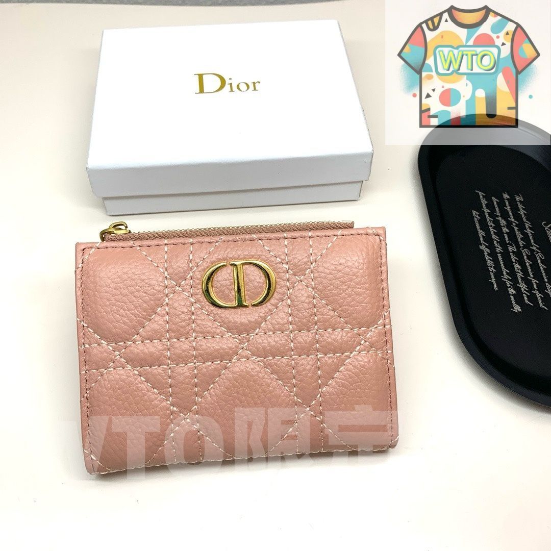  Dior 最新モデル 3865 マルチカードケース 本革のコンパクトデザイン -WTO輸入-SAF 53 三つ折り財布 折り財布