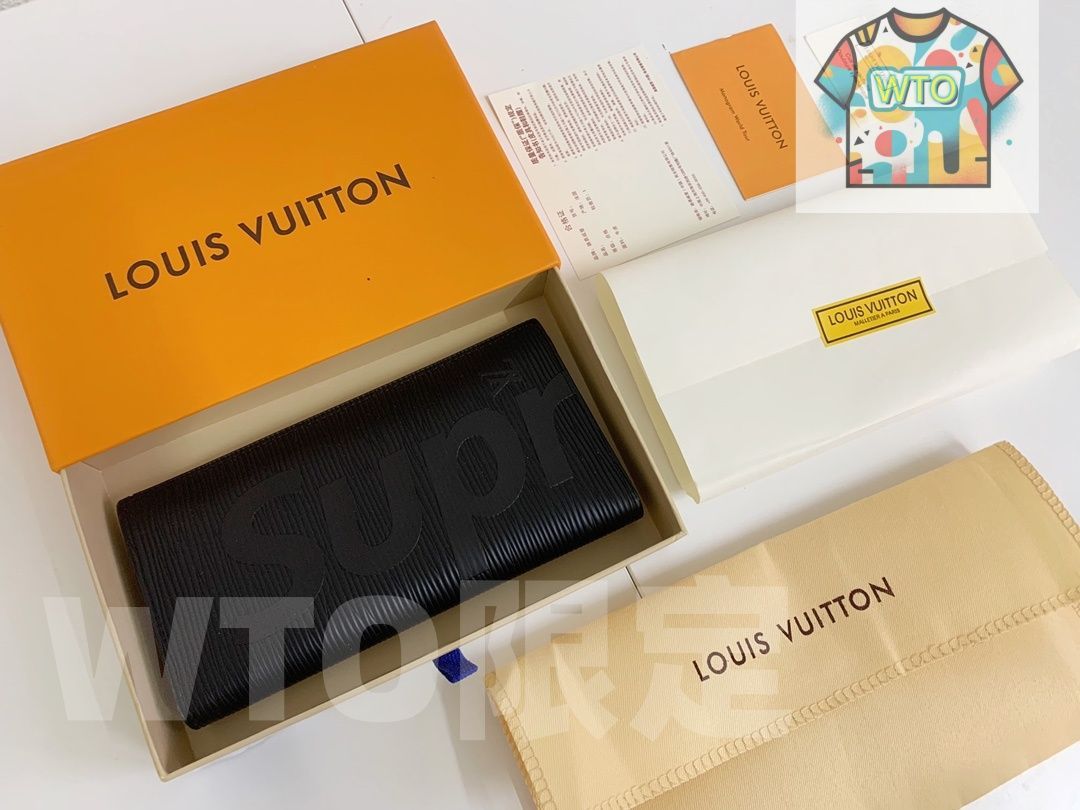 LV x Supreme コラボ ZIPPY 長財布 エピレザー製 デザイン -WTO輸入-JSB 80