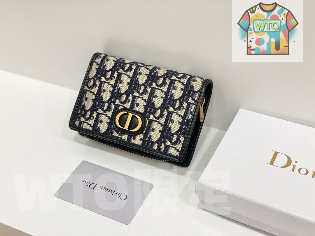 WTO通販 Dior 2055 ミニウォレット ブラック コンパクトで なデザイン -WTO輸入-APU28