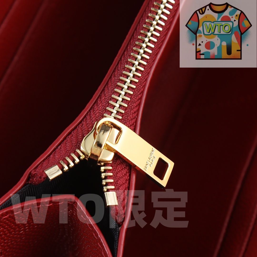  WTO通販 Y家 爆発ウォレット Vラインシングルジップ キャビアホワイトゴールドボタン 高品質で使い勝手抜群 -WTO輸入-HTE 27 長財布 小物