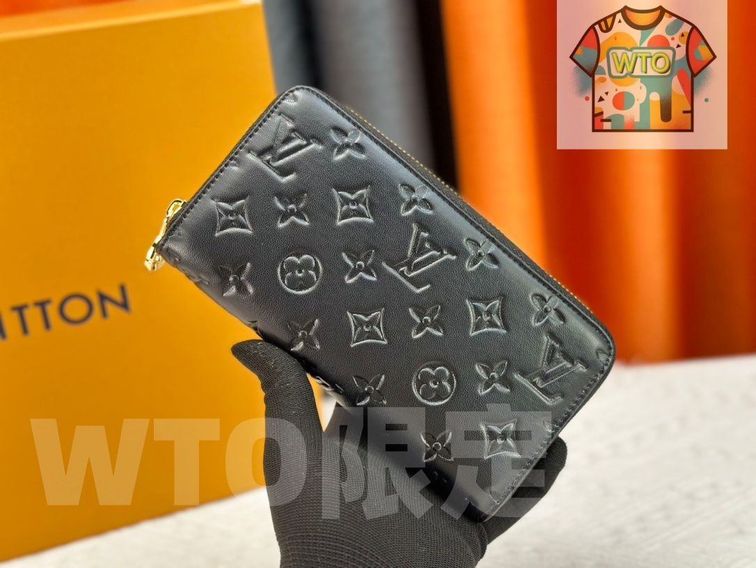 WTO通販 LV M81510 ウォレット モノグラムエンボスラムレザー ゴールドジップ 大容量で実用的なデザイン -WTO輸入-JDK40