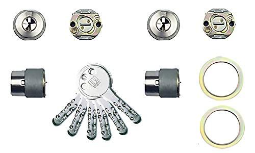 WESTリプレイスシリンダー916 MIWA LIX LIX交換用シルバー 2個同一キー