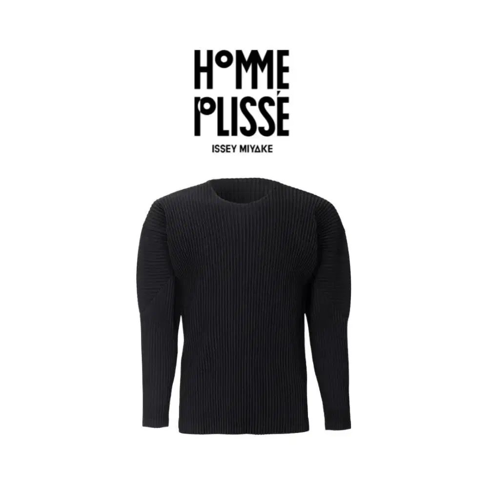 オムプリッセ イッセイミヤケ ブラック プリーツ Tシャツ