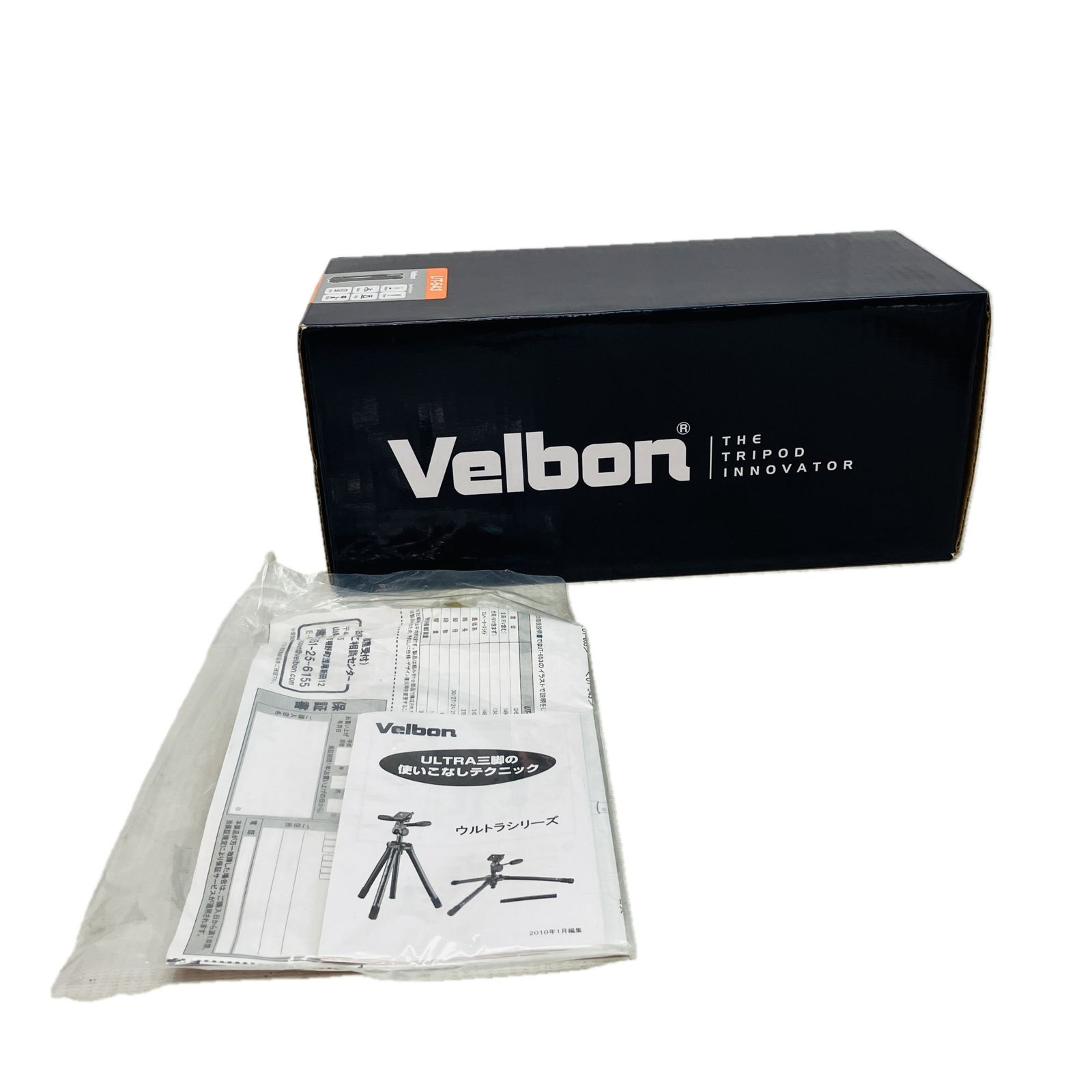 Velbon UT-543 DC-38Q 三脚 自由雲台 ウルトラロック トラベル三脚 撮影機材 C10592785